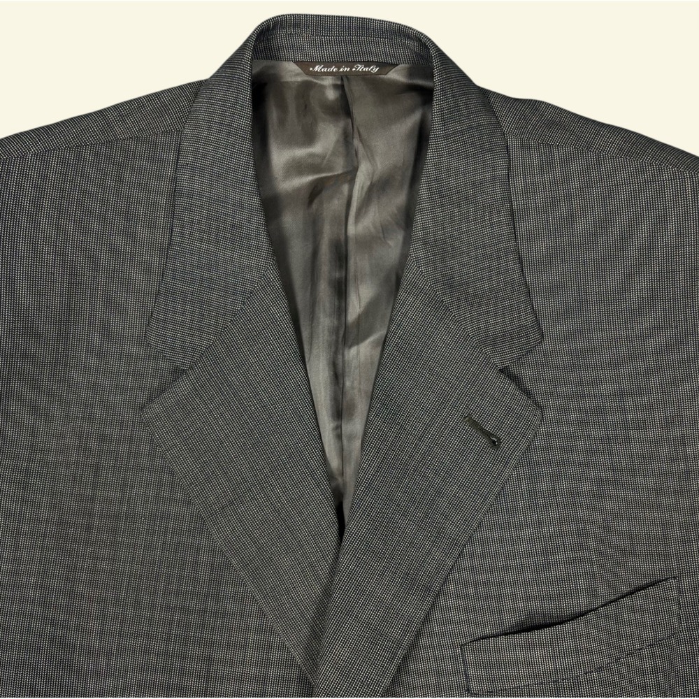 Canali Proposta Sport Coat Men 58R Gray 3 Button Notch Lapel New Wool Made Italy